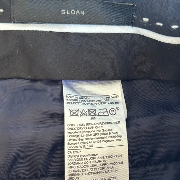 NWT Banana Republic Sloan Navy Blue Ankle Pants Size 4 - Picture 9 of 13